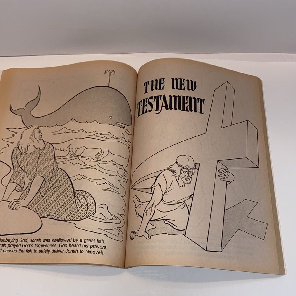 Vintage 1991 The Bible Coloring Book Pictures Old and Testament - - Picture 10 of 15
